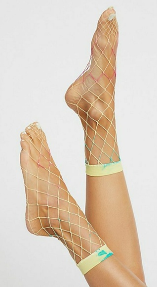 Free People Sugar Sugar Fishnet Sock/ Anklet - Picture 2 of 4